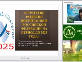 Вебинар "Планирование и организация воспитательного процесса в соответствии со «Стратегией развития воспитания в Российской Федерации на период до 2025 года»"