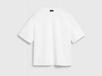 Футболка оверсайз с разрезами, Бежевый