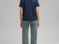 Футболка прямого кроя из мерсеризованного хлопка