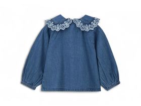 Блузка с длинным рукавом для маленькой девочки