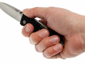 Нож складной LionSteel 8800 BK Opera, сталь D2 Tool Steel, рукоять стеклотекстолит G-10, черный