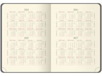 Ежедневник недатированный, кожзам OfficeSpace "Duo" A5 136 л, , сине-серый