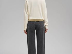 Джемпер полуприлегающего кроя из хлопка