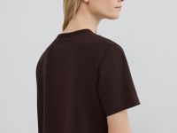 Футболка с принтом, Коричневый