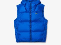 Мужской влагоотталкивающий жилет Lacoste с капюшоном