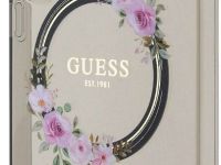 Чехол Guess Flowers Wreath MagSafe для Galaxy S24+ черный