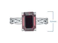 Кольцо из серебра с гранатом э0606кц04220417