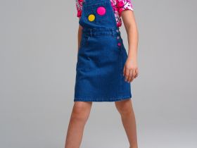 Фуфайка трикотажная для девочек (футболка)