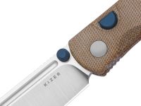 Складной нож Kizer Renissance, сталь N690, рукоять микарта, коричневый