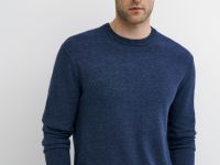 Базовый вязаный джемпер, Синий