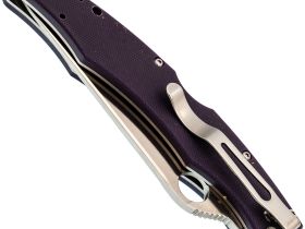 Складной нож Steelclaw Коп 1, сталь D2, рукоять G10, фиолетовый