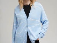 Легкий свободный кардиган с хлопком