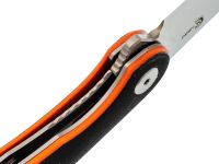 Складной нож Снайпер Техно, сталь N690, рукоять G10 черно-оранжевый