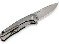 Нож складной LionSteel T.R.E. Bronze Titanium, сталь M390, рукоять титан