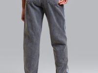 Брюки текстильные джинсовые для девочек