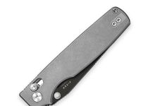 Складной нож Kizer Original 2 Sheepsfoot, сталь S45VN, рукоять титан, серый