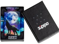 Зажигалка ZIPPO Wolf Design с покрытием 540 Matte, латунь/сталь