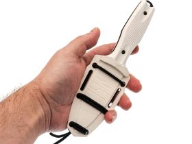 Тактический нож N.C. Custom Grave 2.0 LE Stormtrooper blackwash, сталь AUS-10, рукоять White Elastron