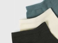 Короткие носки, 3 пары, Зеленый