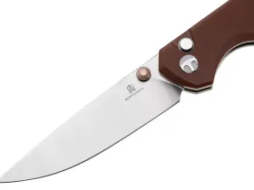 Складной нож Bestechman Velix, сталь 14C28N, рукоять G10, коричневый