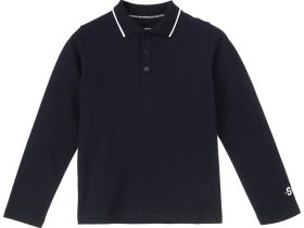 Футболка-поло с длинным рукавом для мальчика