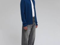 Кардиган с шерстью на молнии