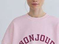 Свитшот с принтом, Розовый