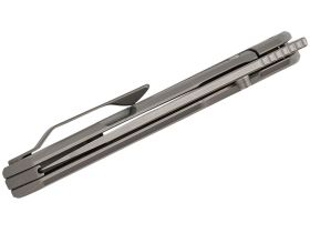 Складной нож Bestech VK-Kuze, сталь Magnacut, рукоять титан, серый