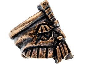 Бусина для темляка Воин, бронза