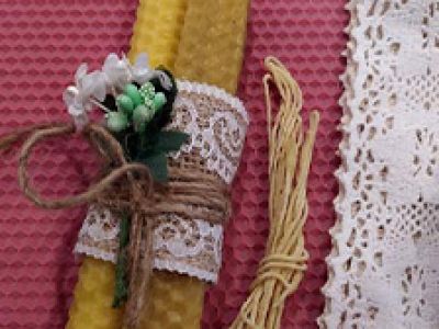 Свечи из вощины. Мастер-класс