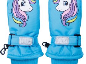 Варежки детские текстильные для девочек