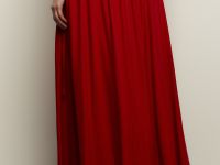 Юбка А-силуэта с поясом на резинке