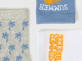 Носки для мальчиков, 3 пары, Голубой