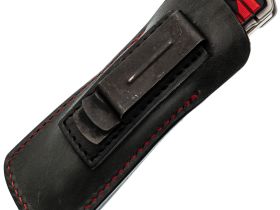 Нож Mr.Blade Hokku D2 SW G10 black red складной с чехлом