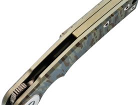 Складной нож Dr.Tech D9618C, сталь M390, рукоять титан, камуфляж