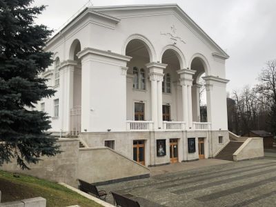 Здание Северо-Осетинского музыкально-драматического театра. Литер А, А-1, А-2. 1958 г. Арх. Т.М. Бутаева