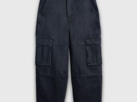 Свободные джинсы-карго, Серый