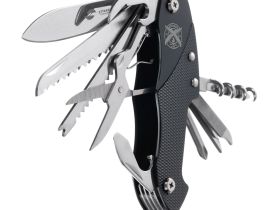 Нож перочинный Stinger FK-KG5011L7B 96 мм, 15 функций, черный, в блистере