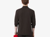 Мужское поло Lacoste L.12.21 классического кроя с длинным рукавом