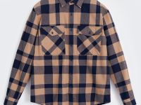 Рубашка прямого силуэта в клетку