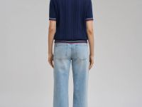 Джемпер-поло прямого кроя из хлопка