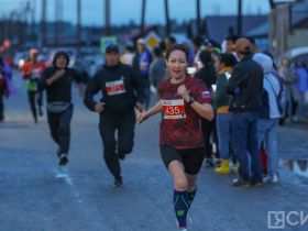 Около 700 участников. Впервые на Играх Манчаары провели массовый забег