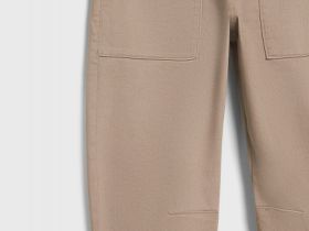 Брюки с эластичным поясом для мальчиков, Бежевый