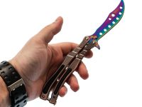 Тренировочный нож бабочка (балисонг) CS GO Gradient