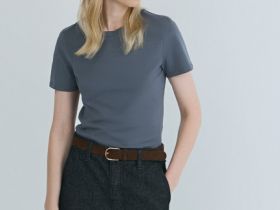 Базовая футболка из хлопка, Серый