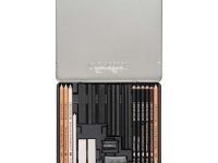 Набор художественных материалов Cretacolor "WOLF BOX" 25 предметов, в металлической коробке