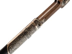 Сувенирный кинжал кавказских казачьих войск образца 1904 года, накладка орех