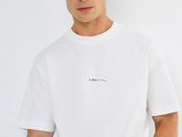 Футболка с вышивкой и портретом Есенина O'STIN x Яндекс Книги, Белый