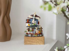 1239_MK Конструктор Музыкальная шкатулка Ветряная мельница