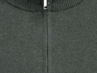 Свитер с воротником на молнии для мальчиков, Зеленый